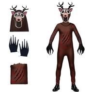 ‌Spooky Forest Nightmare Deer Monster Costume for Kids Adult 99 Nights in the Forest Cosplay Jumpsui