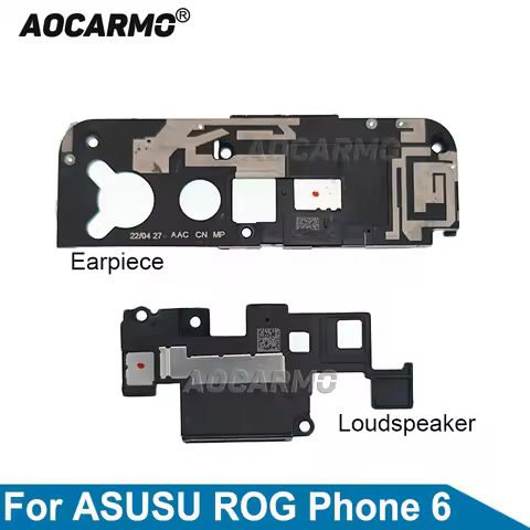 Aocarmo For ASUS ROG Phone 6 Rog6 Top Earpiece Ear Speaker Bottom Loudspeaker Buzzer Ringer Replacem