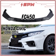 Honda Civic FC (2016-2021) FC450 YOFER Front Lip Front Bumper Lips Bodykit Skirt Skirting Convert Bo