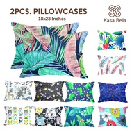 Kasa Bella - Printed Pillow Case 18x28 inches SET of 2 | Cotton Pillow Case | Pillow Cover | Pillow 