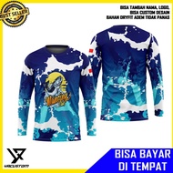 Kaos Jersey Mancing Mania Lengan Panjang Custom fishing jigging 07