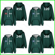 2025 new Squid Game 3 number 456 120 246 388 333 Hoodie Anime Sweatshirt Unisex Long Sleeve Top