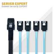 Zupoint Mini Sas To 4-Sata Sff-8087 Multi-Lane Forward Breakout Cable 3 Feet /1m 2pcs