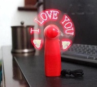 KIPAS ANGIN LED TULISAN I LOVE YOU