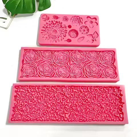 Size sunflower chrysanthemum cherry blossom cake silicone mold fondant small crepe chocolate cake de