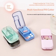 Medicine Cutter Pill Box Portable Pill Dispenser Medicine Pill Cutter Pill Cutter Box Divider Pill D