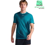 ORIGINAL RUNNING T-SHIRT 2XU MEN'S LIGHT SPEED TEE JADE X/GLACIER REFLECTIVE LIGHT SPEED TEE JDX/GCF