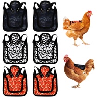 6pcs Pelindung Punggung Ayam untuk ayam betina, Apron Sweater Ayam Kalis Air, Jaket Pelindung Punggu