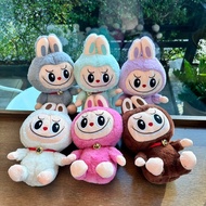 (Ready to ship) h10181 labubu plush dolls have 4 colors, 11 inch (28cm), cute fur models, collectibl