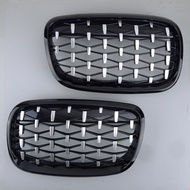 1Pair Front Kidney Grille Diamond Grill Fit for BMW X5 E70 X6 E71