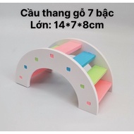 Rainbow wooden stairs for hamsters Hamster Playground Hamster Accessori