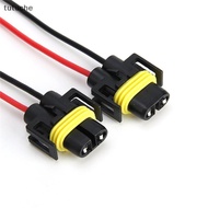 tutu 2PCS H11 H8 H9 Wiring Harness female Soet Wire Connector Plug Extension Pigtail VN