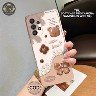 HP Latest Samsung A33 5G Case - Fashion Case Bear - Samsung A33 5G Softcase - Pro Camera Case - Late