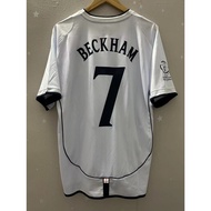 BECKHAM jersey 2002 England jersey OWEN GERRARD Top Quality Retro Soccer Jersey custom T-shirt Footb