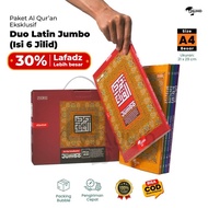 READYY!!! Al Quran Duo Latin Jumbo A4 Paket Box Isi 6 Jilid Quran