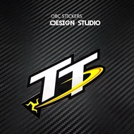 [Name Xiaohe] Isle of Man TT Sticker MOTOGP Sticker TT Helmet Car Sticker Isle of Man TT Helmet Stic
