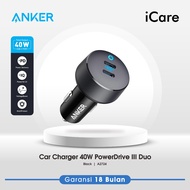 Anker PowerDrive III Duo Type-C 40W Fast Charging Car Charger