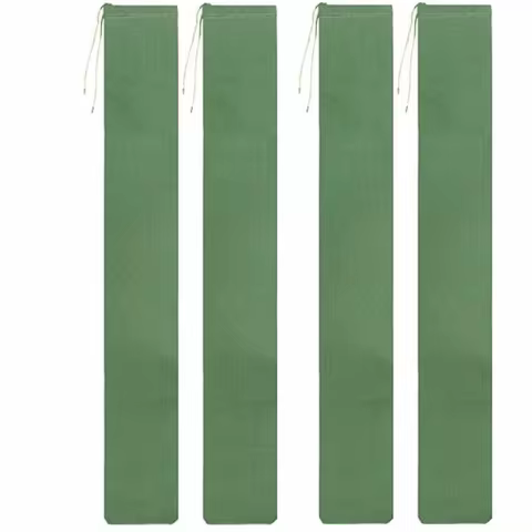 4PCS Canvas Flood Protection Sandbag 4ft X 6 in Gree Sandbag Tube Thickened Reusable Water Barrier T