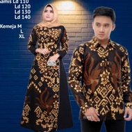 Kain Couple Gamis Kombinasi Batik Size Jumbo Model Terbaru Shalimar