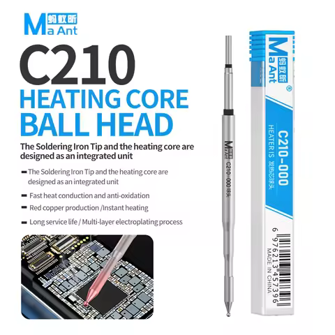 MaAnt New C210-000 Soldering Iron Tips 210 Tips for T210-A T210-NA Sugon T26/T26D Soldering Handle S