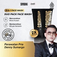 [DUOPACK] SOMBONG 5-in-1 Face Wash With Coffee & Ginseng Men's Facial Cleanser 100ml