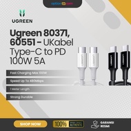 UGREEN Type C to Type C Cable 5A PD 100W 480Mbps Super Fast Charging 1M 1 METER Ugreen US300 Origina