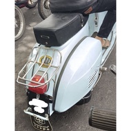 backrack rak belakang vespa super sprint minimalis bagus croom dan hitam