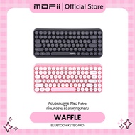 (แป้นพิมพ์สกรีนไทย)MOFii WAFFLE Bluetooth Keyboard คีย์บอร์ดบลูทูธ ราคาคุ้มค่า น่ารัก สีสวย