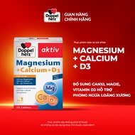 Viên uống bổ sung Canxi phòng ngừa loãng xương Doppelherz Magnesium + Calcium + D3 (Hộp 30 viên)