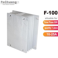 ℗☽ F-100 aluminum heat sink base for 1 Piece Three-Phase Solid State Relay DC control AC or AC control AC 10A 25A