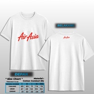 KATUN Air Asia Merchandise MS1 T-Shirt Maskapai T-Shirt Combed Cotton 30s