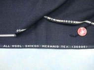 英國 毛質西裝布料 薄黑色夏季 258cmX156cm