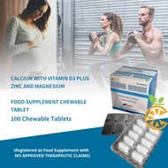 VITA BONE, CALCIUM with VITAMIN D3 plus ZINC and MAGNESIUM, 100 CHEWABLE TABLETS