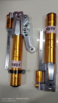 Front Shock Outer Tube AEROX 155 Scooter Gold Color Pair