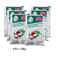 SUN KARA Santan Bubuk Powder 20gr X 12 Pcs / Coconut Cream Powder / Cooking Ingredients / Coconut Milk / Coconut Powder