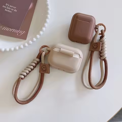Cute Simple Cover For Apple Airpods Pro 2 Case With Lanyard Earpods Soft Cover For Air Pods 4 3 Pro 