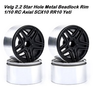 2.2 Star Hole Metal Beadlock Rim 1/10 RC Axial SCX10 RR10 Yeti