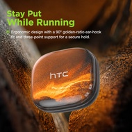 HTC Ne10 Clip-On Bluetooth 6.0 Earphones, Ear-Hook Sports Headset, Active Noise Cancellation, IPX5 w