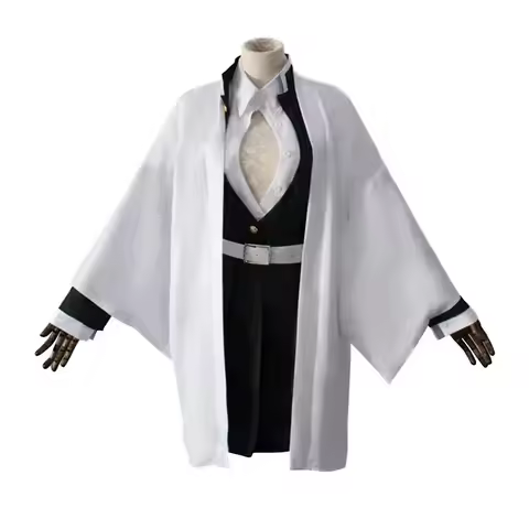 ❤★❤Anime Kanroji Mitsuri Cosplay Costume Kimono Haori Dress Wig Clothes Halloween Costume for Adult