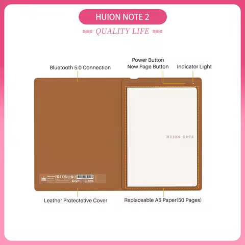 Huion Note 2 Em 1 Digital Handwriting Notebook Smart Sync Pen Diary Writing with Cloud AI, Drawing B