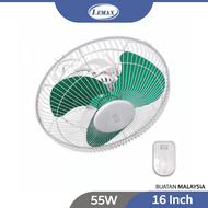 LEMAX 16 Inch Ceiling Auto Fan Orbit Kipas Siling Auto 16 Inci 360 Degree Rotate Kuat Angin 3 Speed AF-16G