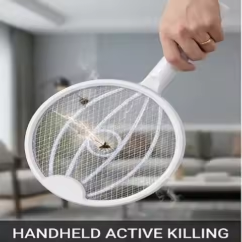 Foldable Electric Mosquito Swatter USB Charging Four-in-One UV Mosquito Killer Handheld Mosquito Kil