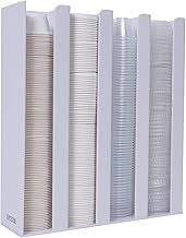 UCUDI Portion Sauce Cup Lid Holder for Restaurant 4 Compartments Plastic Sauce Cup Organizer Dispens