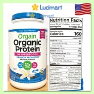 [HCM]Bột đạm thực vật hữu cơ Orgain Organic Protein Plant Based Protein Powder [Hàng Mỹ]