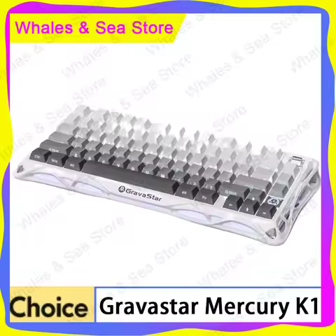 Gravastar Mercury K1 Mechanical Keyboard Full Key Hot-Swap Tri-Mode 2.4g/Bluetooth/Wired Rgb Backlit