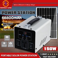 Portable Power Station 68800mAh Large Capacity Power Station 150W AC 220V Output Emergency Backup Po