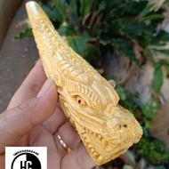 pipa once kayu kemuning gading ukir naga AB 17