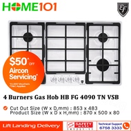 EF 4 Burners Built-In Hob HB FG 4090 TN VSB