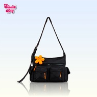 FLOWERCHILD Sling Bag Puffy Bag Y2K Sling Bag Korean Style Aesthetic StudiobagWanita