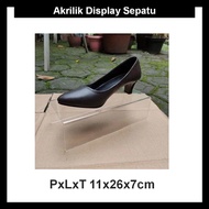 Acrylic Shoe Display LxWxH 11x26x7cm